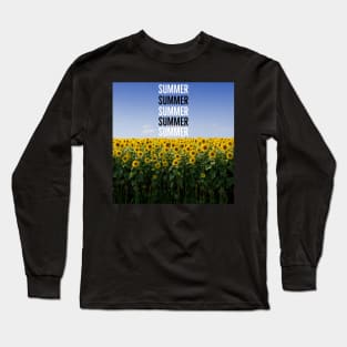 Summer and sunflowers! Long Sleeve T-Shirt